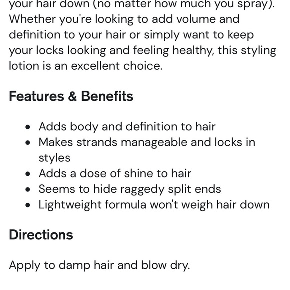 Bumble and Bumble Styling Lotion - Picture 4 of 4